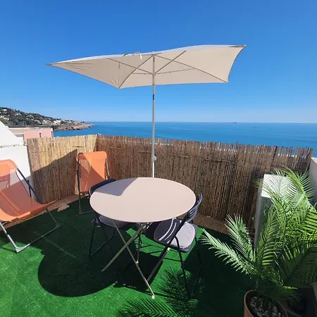 Vue Et Piscine, Wifi, Climatisation, Parking Cap Corniche شقة سُت
